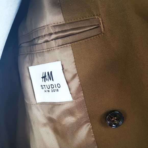 HM Studio Collection by Pernille Brown Belted Heavy Trench Coat - Picture 12 of 12